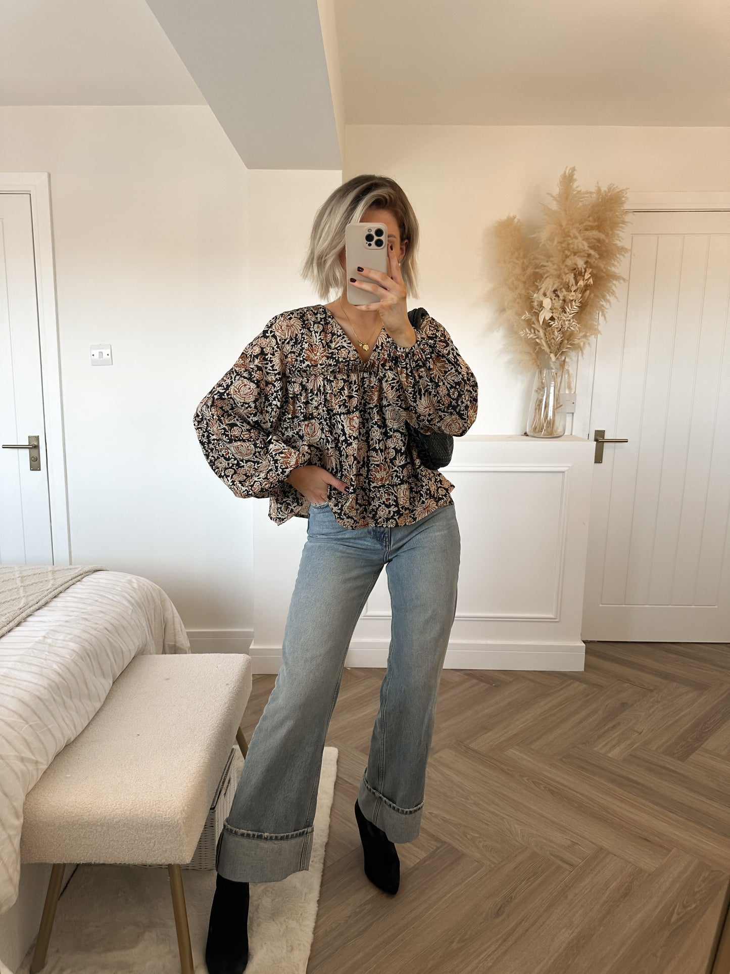 Boho Ruffle Blouse