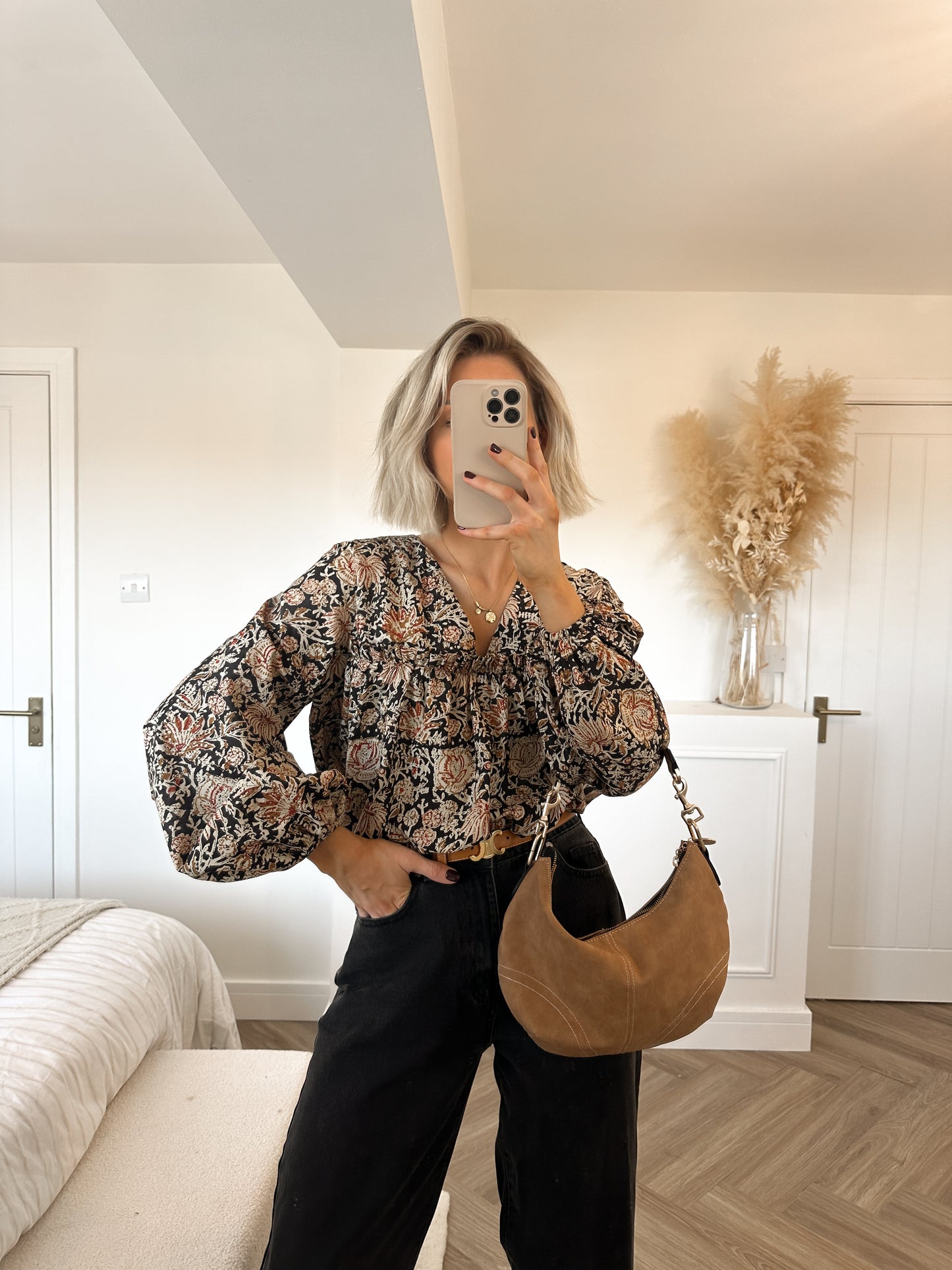 Boho Ruffle Blouse