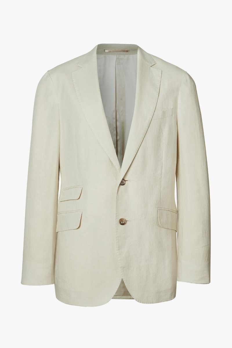 Cream Linen Blazer