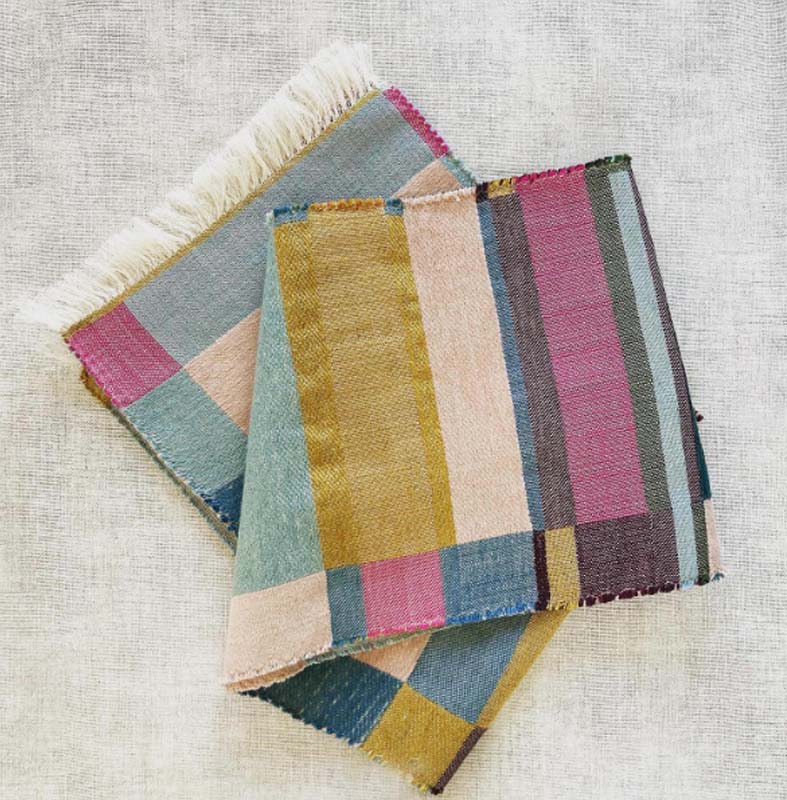 New Horizons Woven Scarf - Green/Multi
