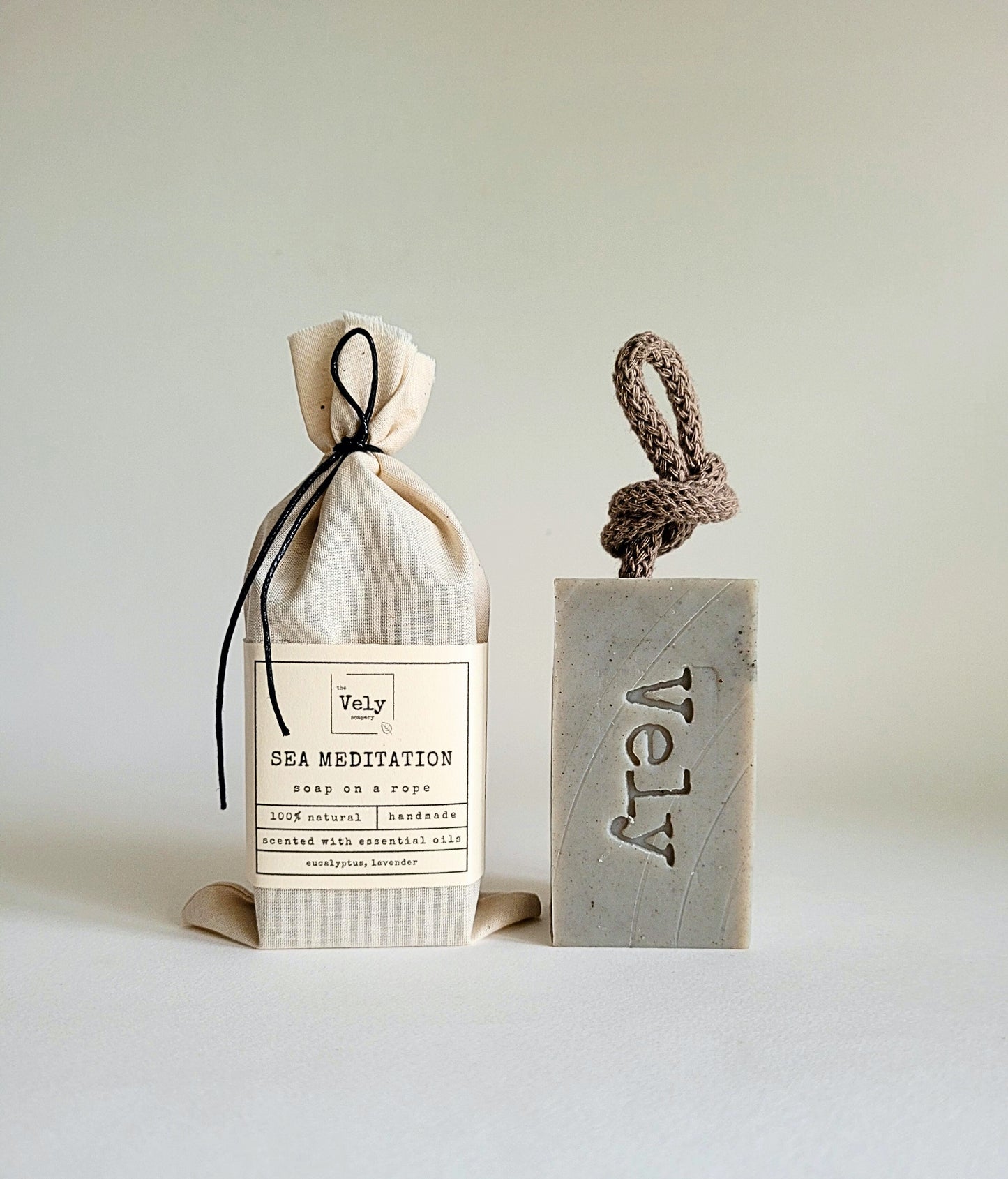 Natural Soap On A Rope - Sea Meditation