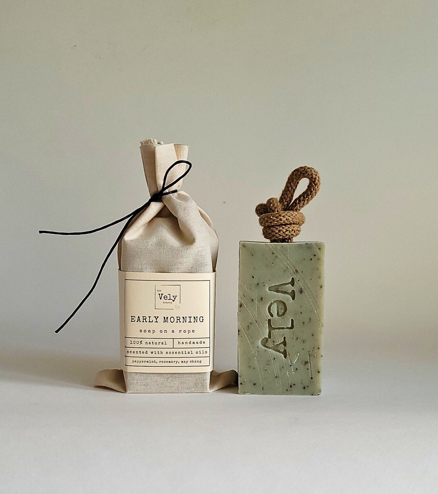 Natural Soap On A Rope - Early Morning
