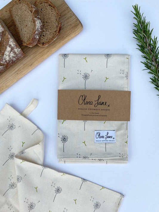 Tea Towel - 'Dandelion Wishes'