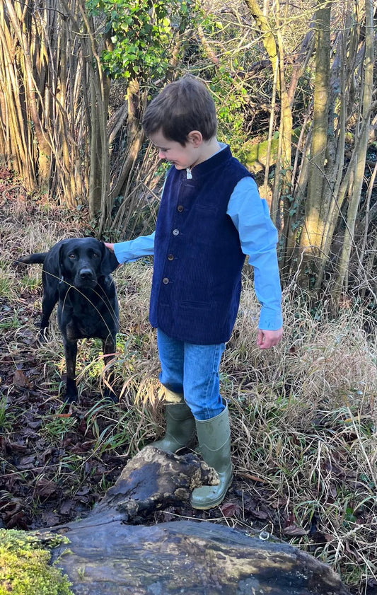 Boys Blue Waistcoat