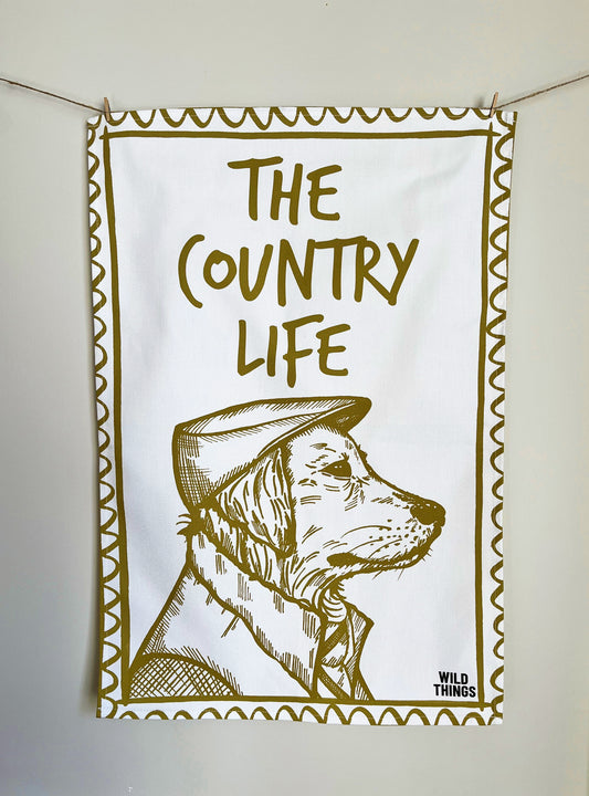 Ted Retriever Tea Towel