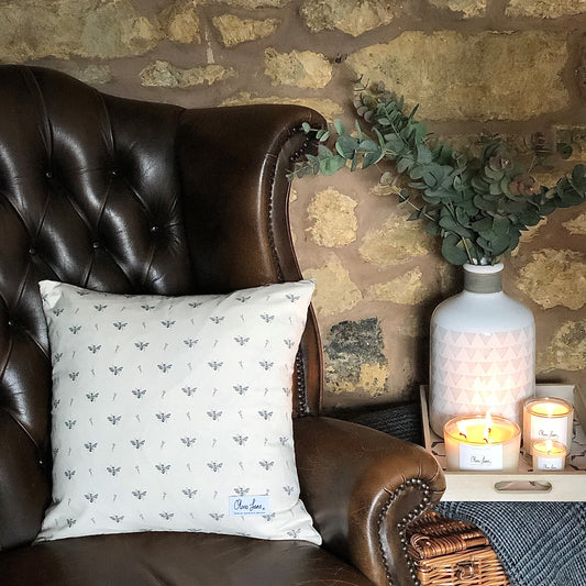 Cushion Cover - 'Flying Solo' Bee
