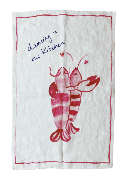 Dancing in the Kitchen - Linen Tea Towel